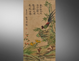黄慎 花鸟