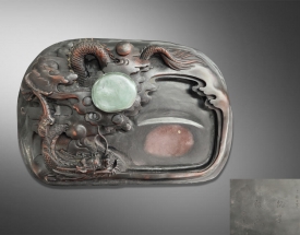龙纹砚台