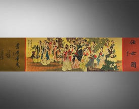 张大千 仕女图