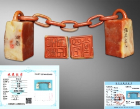 寿山石双联章