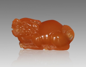 田黄刻貔貅镇纸   