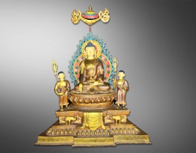 药师佛（两弟子.两金