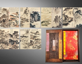 张大千 十二开山水册