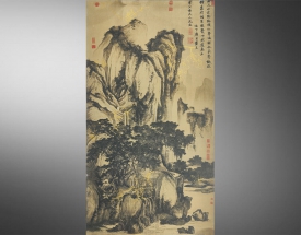 唐寅 山路松声图