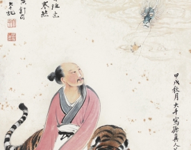 张大千 张善孖 高士