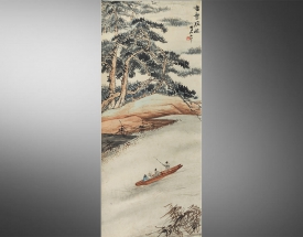 张大千 赤壁夜游