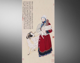 张大千 牧羊女