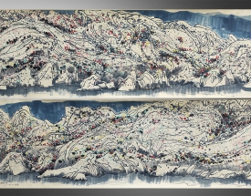吴冠中 山水长卷