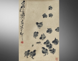 齐良芷 小鸡图
