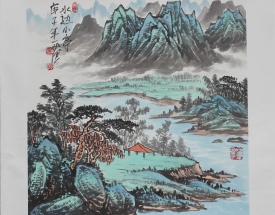 姜国华  水边小亭