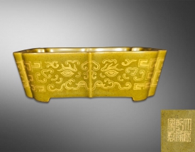 自杀描金仿青铜器纹饰