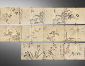 恽寿平  花鸟册页