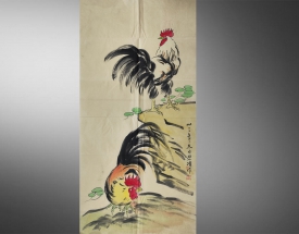 徐悲鸿 双吉图