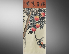 吴昌硕 三千年寿桃