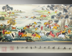 黄春香 百马呈祥