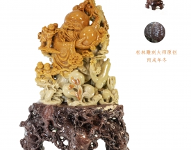 青田石寿星摆件