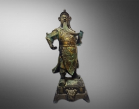 铜制关公佛像一尊