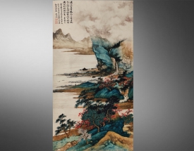 吴湖帆 霜林烟浦