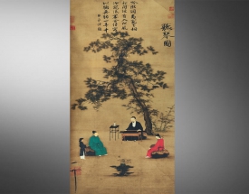 宋徽宗 听琴图