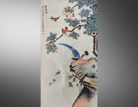 陈半丁.汪士慎合作 